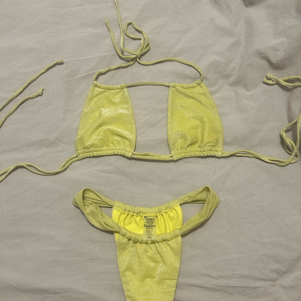 Montce Yellow Shimmer Bikini